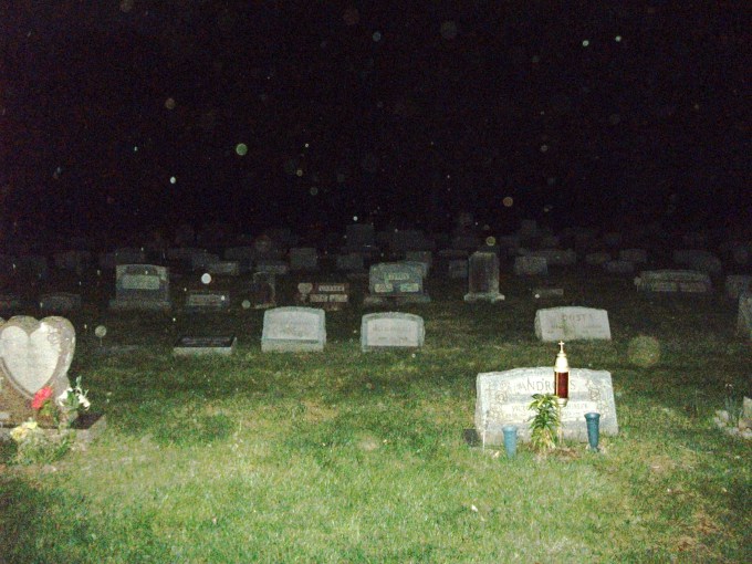 Chuck's Paranormal Adventures,  Chuck w/ Mario and Kevin in Bound Brook, cemetery investigation
