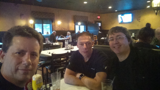 Chuck, Rob and Steve at dinner!