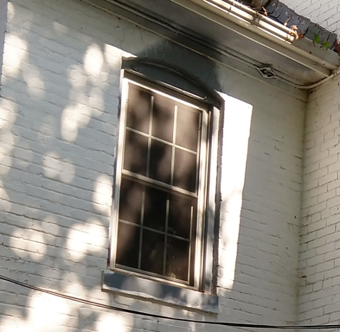 Window in the nursery room at the Sallie House. Chuck's Paranormal Adventures Investigation of the Sallie House -
