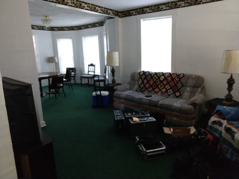 Living Room area Chuck's Paranormal Adventures Investigation of the Sallie House -