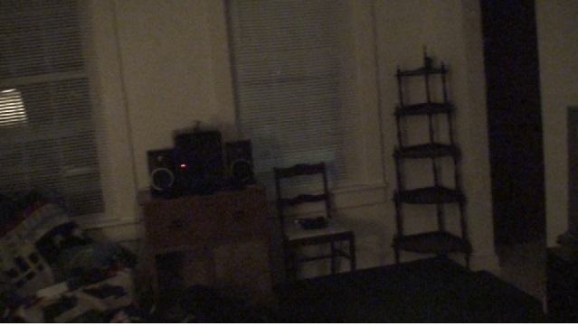 Picture of living room and stereo.Chuck's Paranormal Adventures Investigation of the Sallie House -