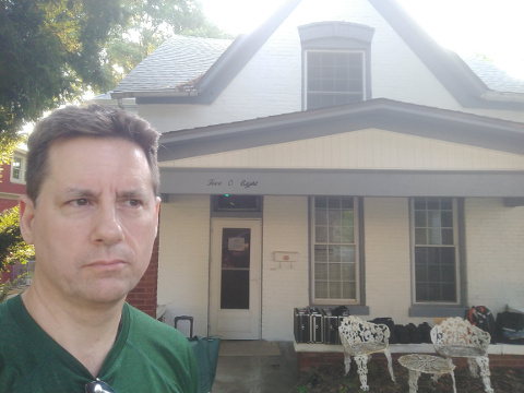 Selfie of me before leaving the Sallie House. Chuck's Paranormal Adventures Investigation of the Sallie House -