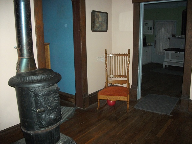 The entrance to the kitchen and the guest bedroom where the Stillinger sisters were murdered. Chuck's Paranormal Adventures Investigation of the Villisca Ax Murder House -