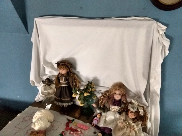 Covered mirror. Chuck's Paranormal Adventures Investigation of the Villisca Ax Murder House -